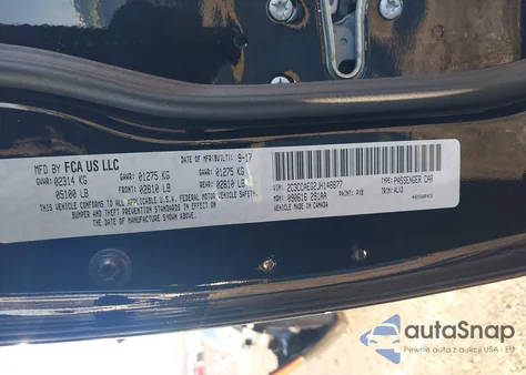 2018 Chrysler 300 Limited z USA, uszkodzony, nr VIN 2C3CCAEG2JH148877